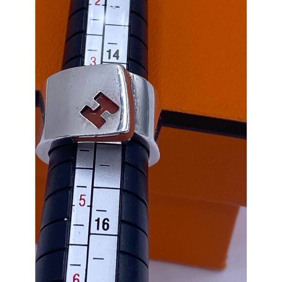 Hermès Sterling Silver Ring – Size 4 - Picture 4 of 4